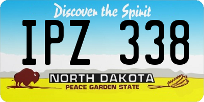 ND license plate IPZ338