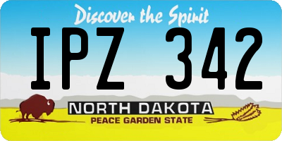 ND license plate IPZ342