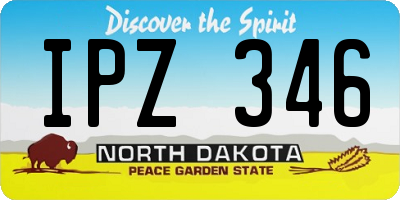 ND license plate IPZ346