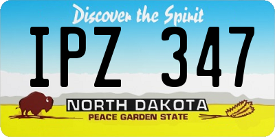 ND license plate IPZ347