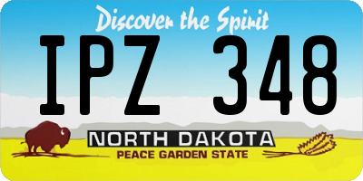 ND license plate IPZ348