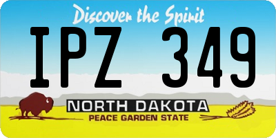 ND license plate IPZ349