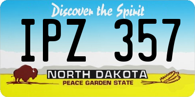 ND license plate IPZ357