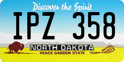 ND license plate IPZ358