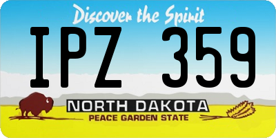 ND license plate IPZ359