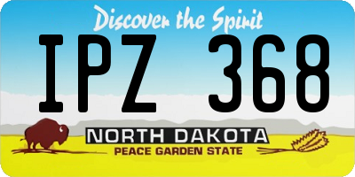 ND license plate IPZ368