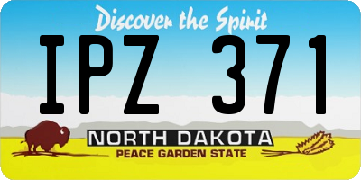 ND license plate IPZ371
