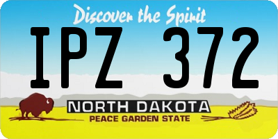 ND license plate IPZ372