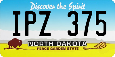 ND license plate IPZ375