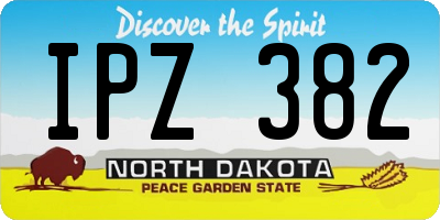 ND license plate IPZ382