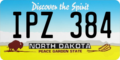 ND license plate IPZ384