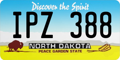 ND license plate IPZ388