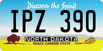ND license plate IPZ390