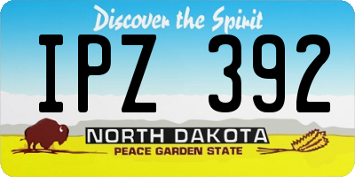 ND license plate IPZ392