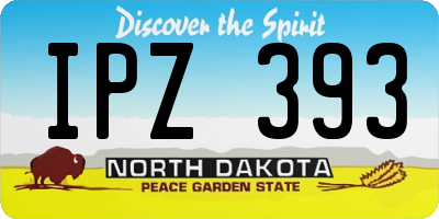 ND license plate IPZ393
