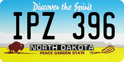 ND license plate IPZ396