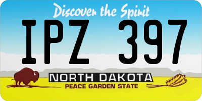 ND license plate IPZ397