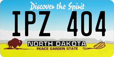 ND license plate IPZ404