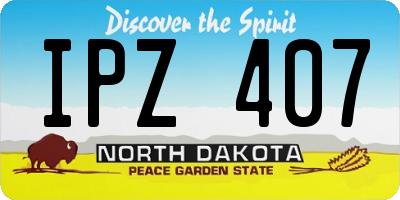 ND license plate IPZ407