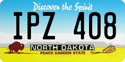 ND license plate IPZ408