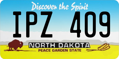 ND license plate IPZ409
