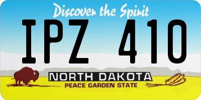 ND license plate IPZ410