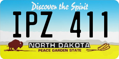 ND license plate IPZ411