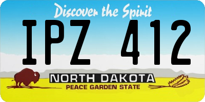 ND license plate IPZ412