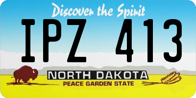 ND license plate IPZ413