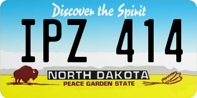 ND license plate IPZ414