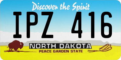 ND license plate IPZ416