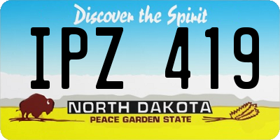 ND license plate IPZ419