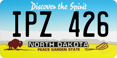 ND license plate IPZ426