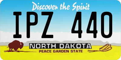 ND license plate IPZ440