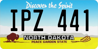 ND license plate IPZ441