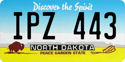 ND license plate IPZ443