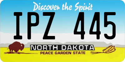 ND license plate IPZ445
