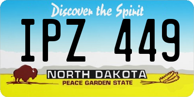ND license plate IPZ449