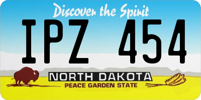 ND license plate IPZ454