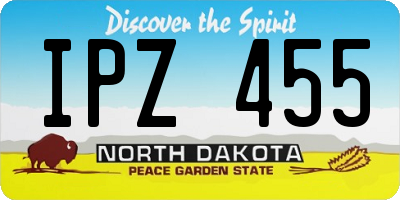 ND license plate IPZ455