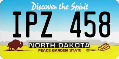 ND license plate IPZ458