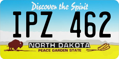 ND license plate IPZ462