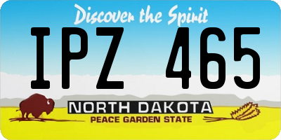 ND license plate IPZ465