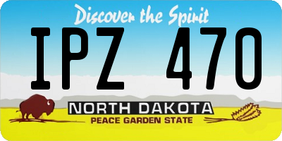 ND license plate IPZ470