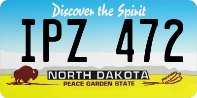 ND license plate IPZ472