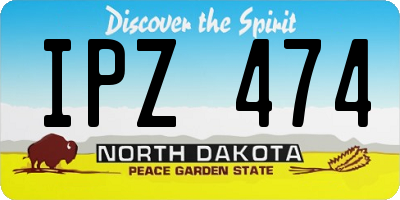 ND license plate IPZ474