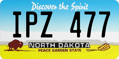 ND license plate IPZ477