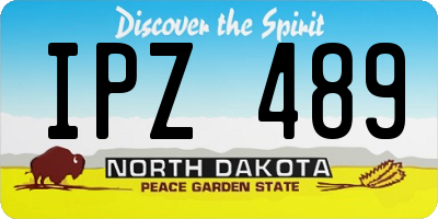 ND license plate IPZ489