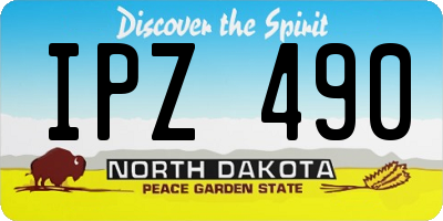 ND license plate IPZ490