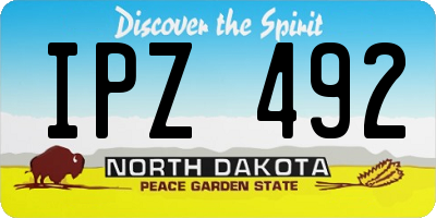 ND license plate IPZ492
